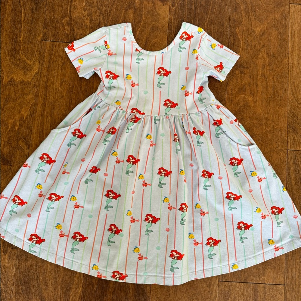 Hanna Andersson: Little Mermaid 🧜‍♀️ Skater Dress, Size:120
